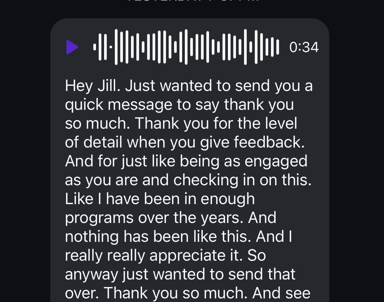 Client testimonial 20