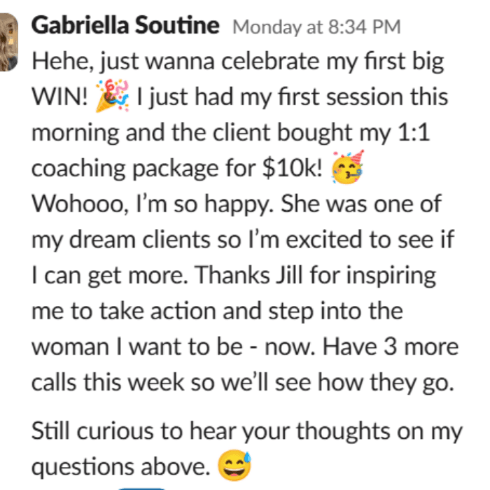 Client testimonial 1